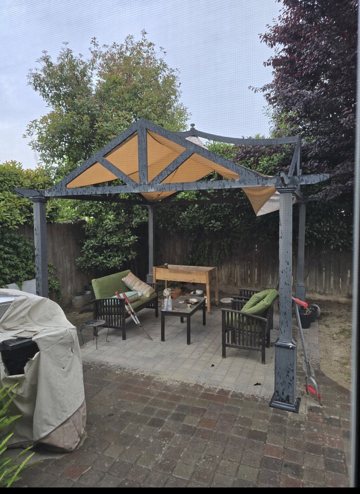 Older gazebo before replacement